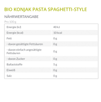 Slendier 6x Bio Konjak Pasta - Probierpaket Italien