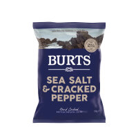 BURTS 10x British Potato Chips Sea Salt & Cracked Pepper
