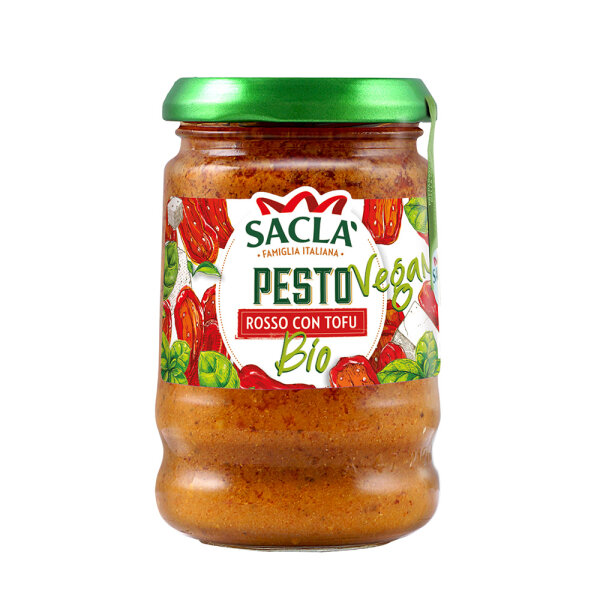 Saclà Bio Pesto Rosso Vegan mit Tofu 190g