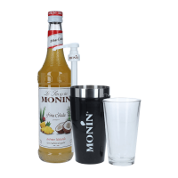 Monin Cocktail Set inkl. Sirup, Dosierpumpe & Shaker
