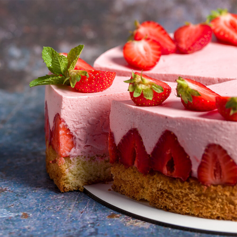 Rezept für Erdbeer-Puddingtorte mit Backsüße | foodsetter.de