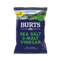 BURTS 10x British Potato Chips Sea Salt & Malt Vinegar