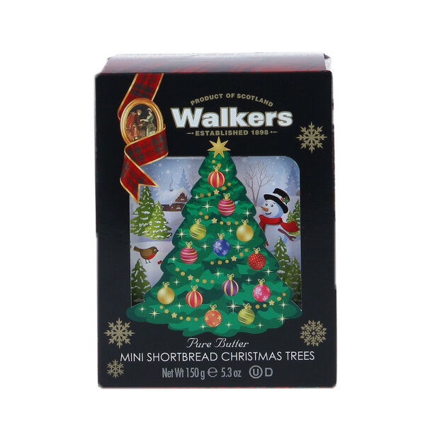 Walkers Shortbread Mini Gebäck "Weihnachtsbäume" 150g